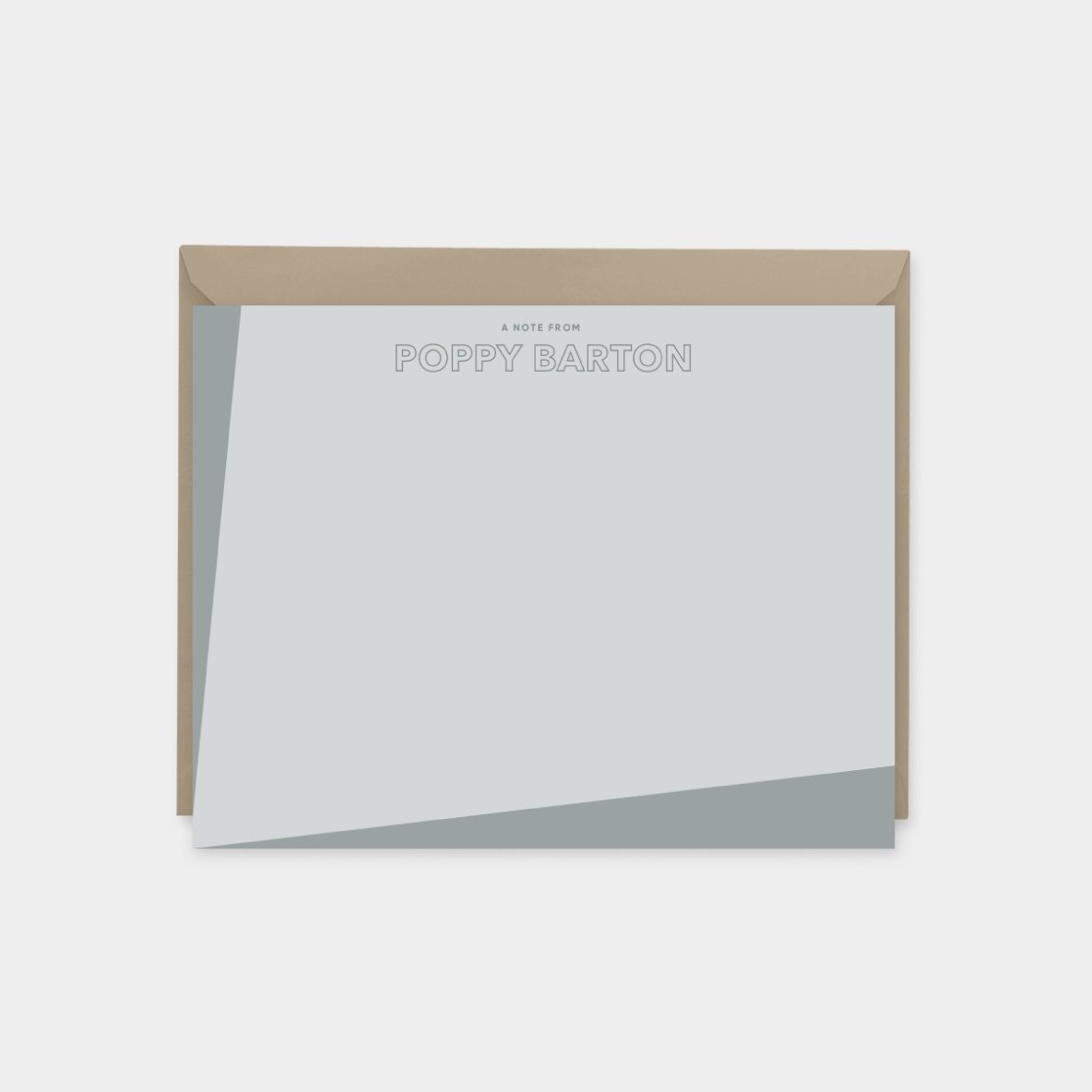 Color Block Note Cards X, Modern-Greeting & Note Cards-The Design Craft