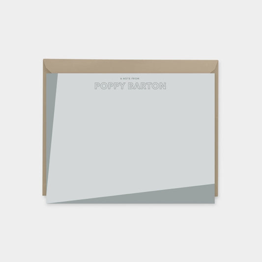 Color Block Note Cards X, Modern-Greeting & Note Cards-The Design Craft