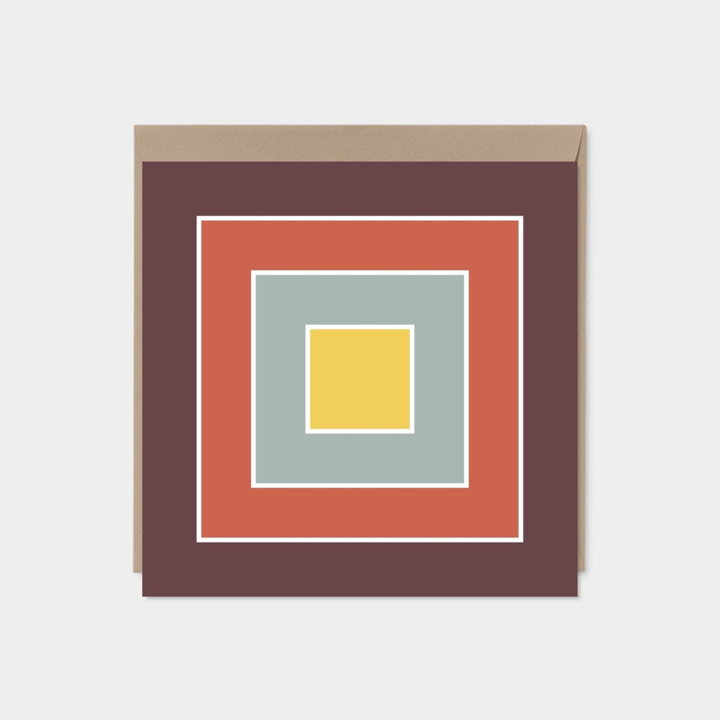 Color Block Square Card II-Greeting & Note Cards-The Design Craft