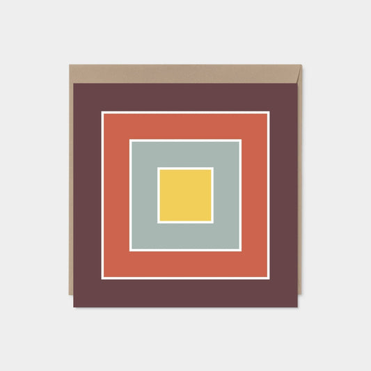 Color Block Square Card II-Greeting & Note Cards-The Design Craft