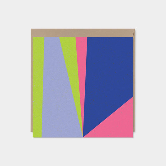 Color Block Square Modern Art Card V-Greeting & Note Cards-The Design Craft