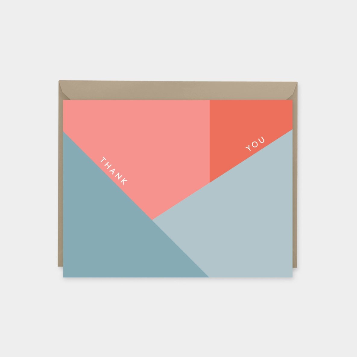 Color Block Thank You Card-Greeting & Note Cards-The Design Craft