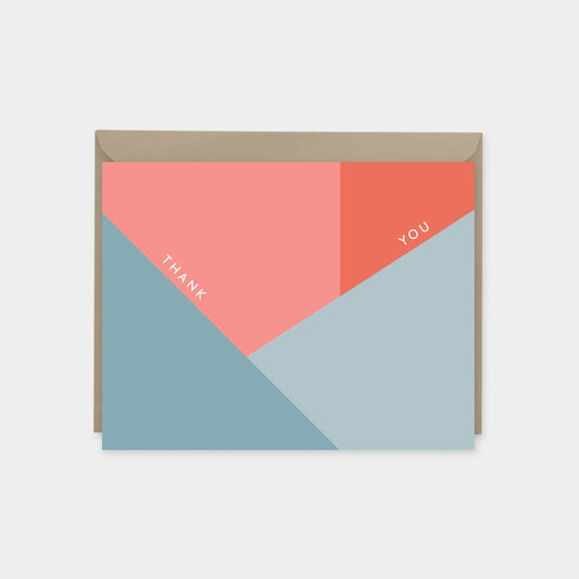 Color Block Thank You Card , Modern-Greeting & Note Cards-The Design Craft