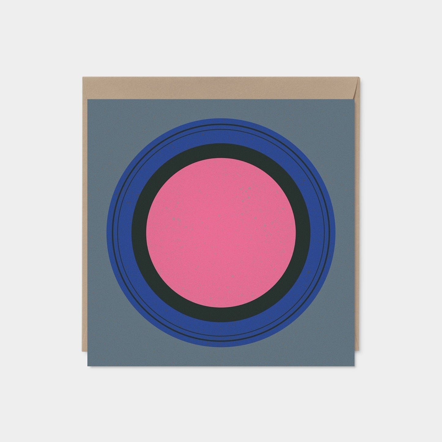 Color Block and Circle Modern Art Card-Greeting & Note Cards-The Design Craft