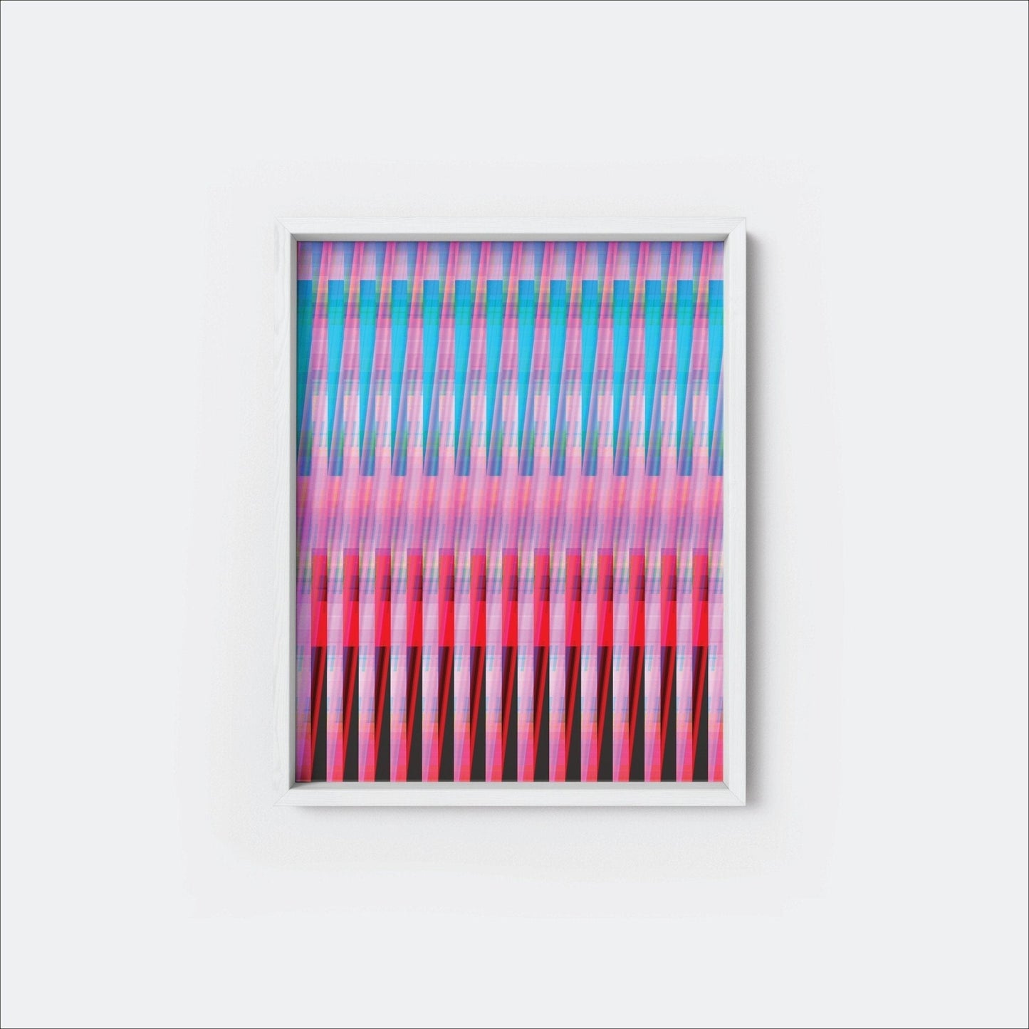 Colorful Bands Modern Art Print-Art Prints-The Design Craft