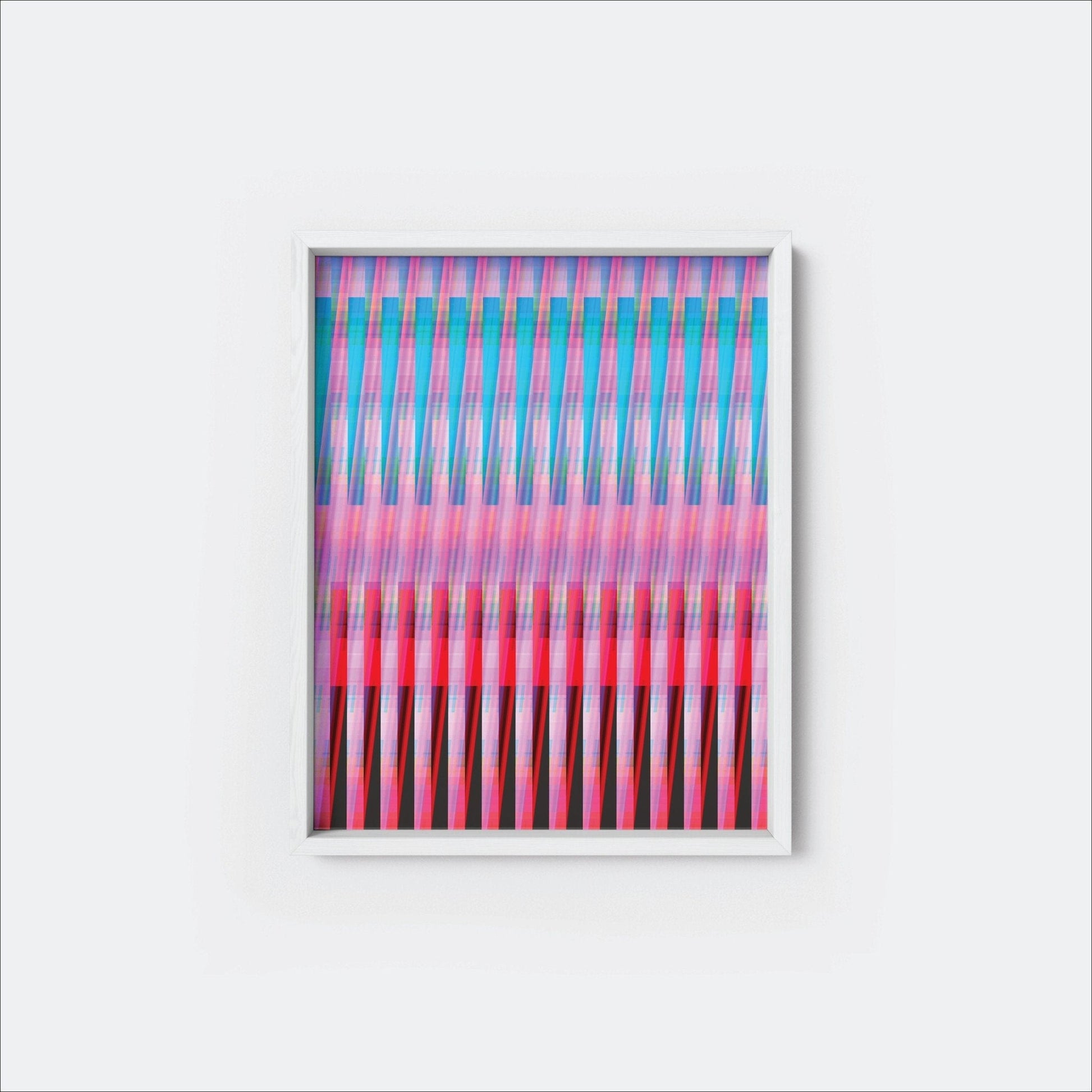 Colorful Bands Modern Art Print-Art Prints-The Design Craft