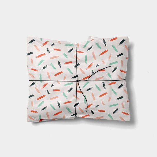 Colorful Brushstroke Gift Wrap-Gift Wrapping-The Design Craft