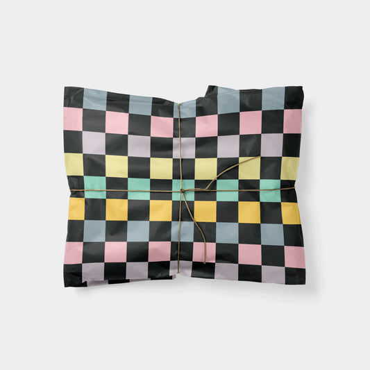 Colorful Checkerboard Gift Wrap III