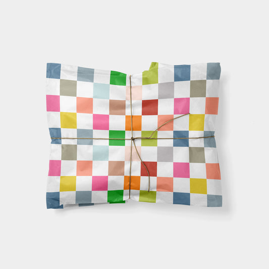 Colorful Checkerboard Gift Wrap IV
