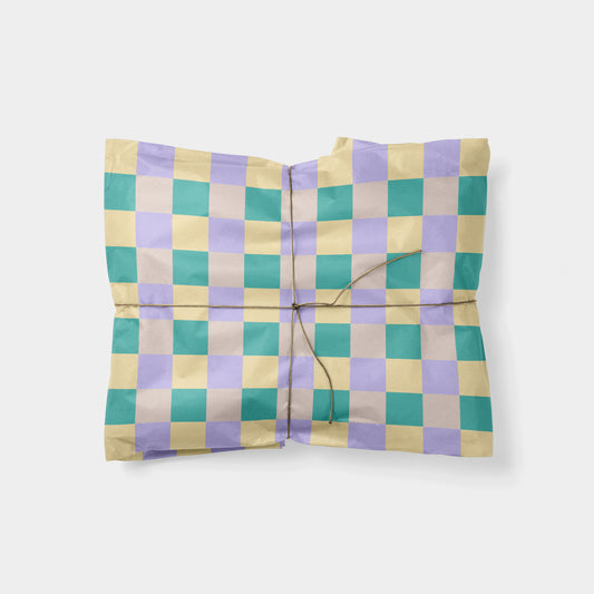 Colorful Checkerboard Gift Wrap VI