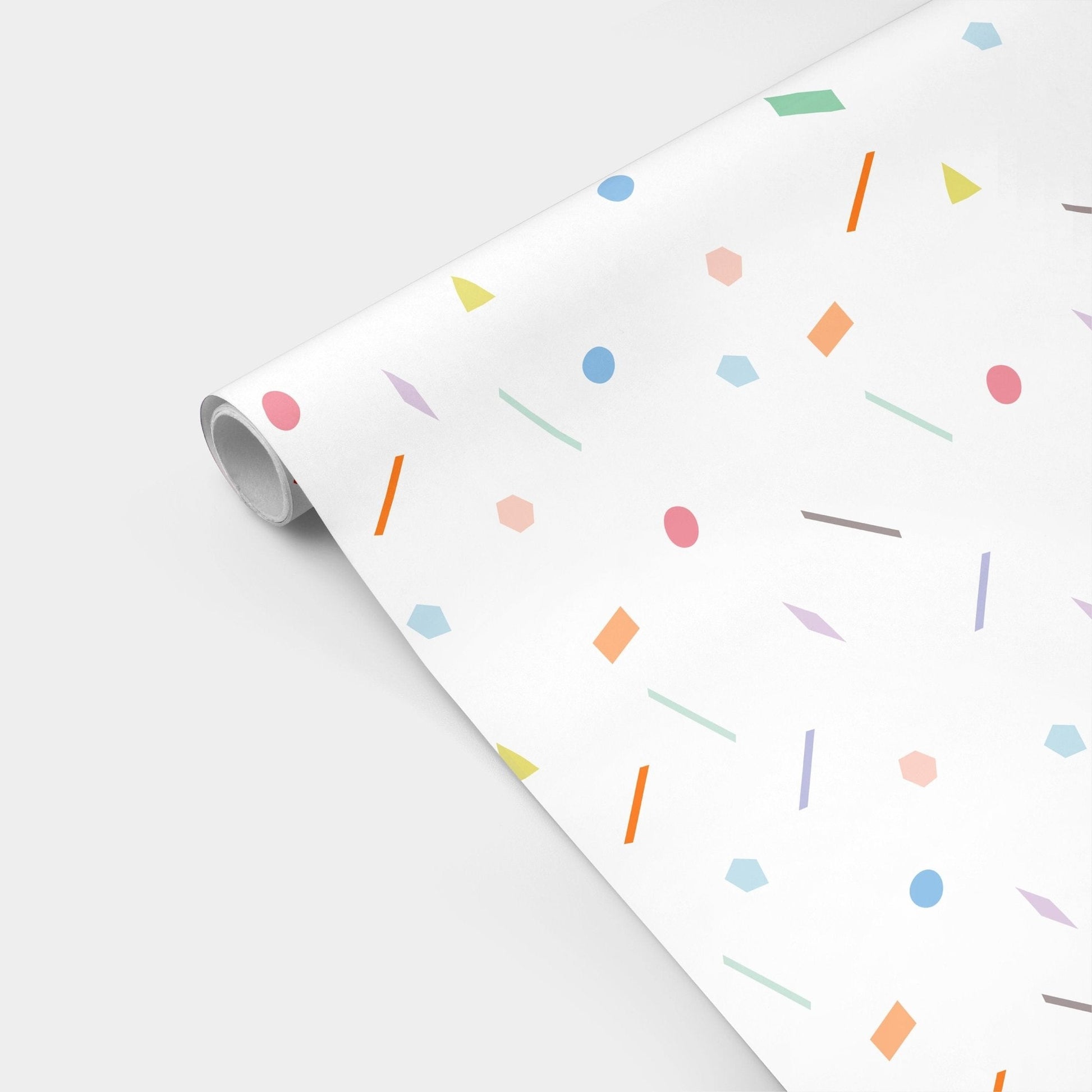 Colorful Confetti Pattern Gift Wrap-Gift Wrapping-The Design Craft