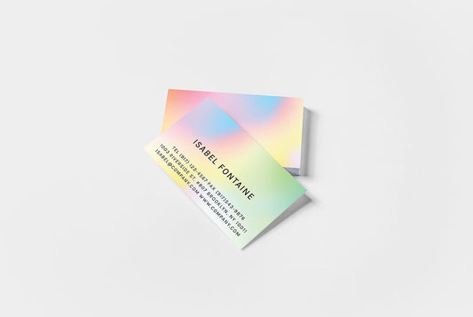 Colorful Ombre Business Card-Design Template-The Design Craft