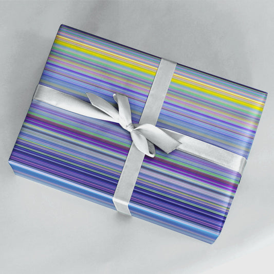 Colorful Striped Gift Wrap-Gift Wrapping-The Design Craft