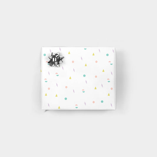 Confetti Geo Gift Wrap-Gift Wrapping-The Design Craft