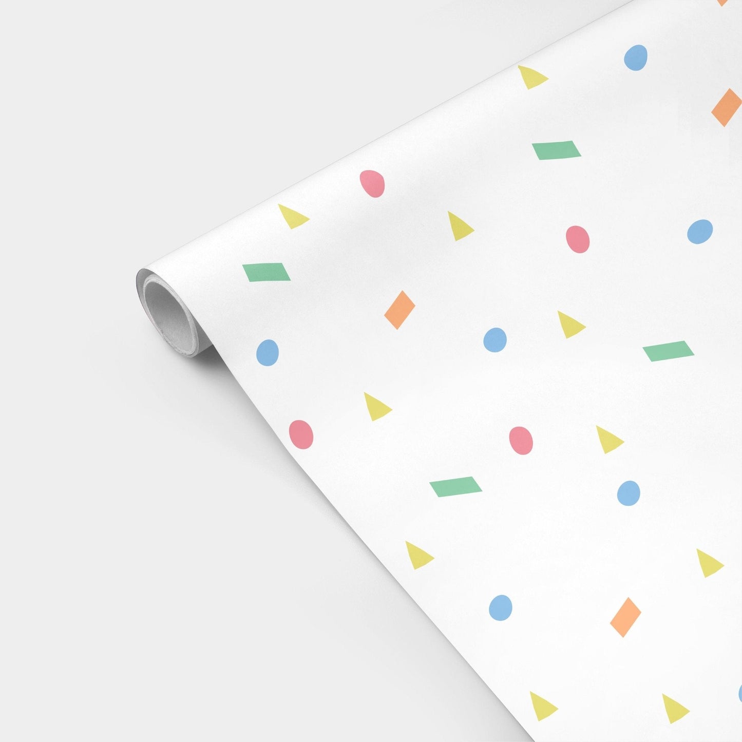 Confetti Geo Gift Wrap II-Gift Wrapping-The Design Craft