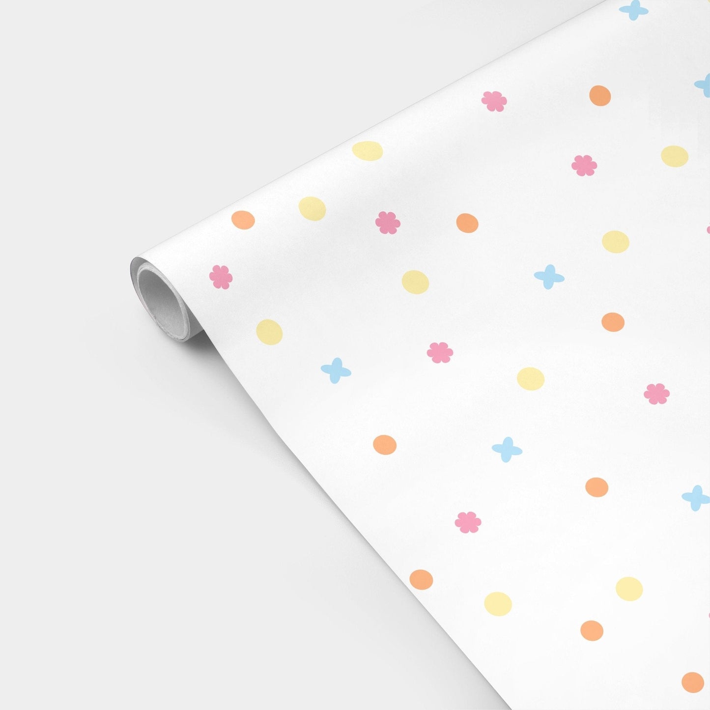 Confetti Geo Gift Wrap V-Gift Wrapping-The Design Craft