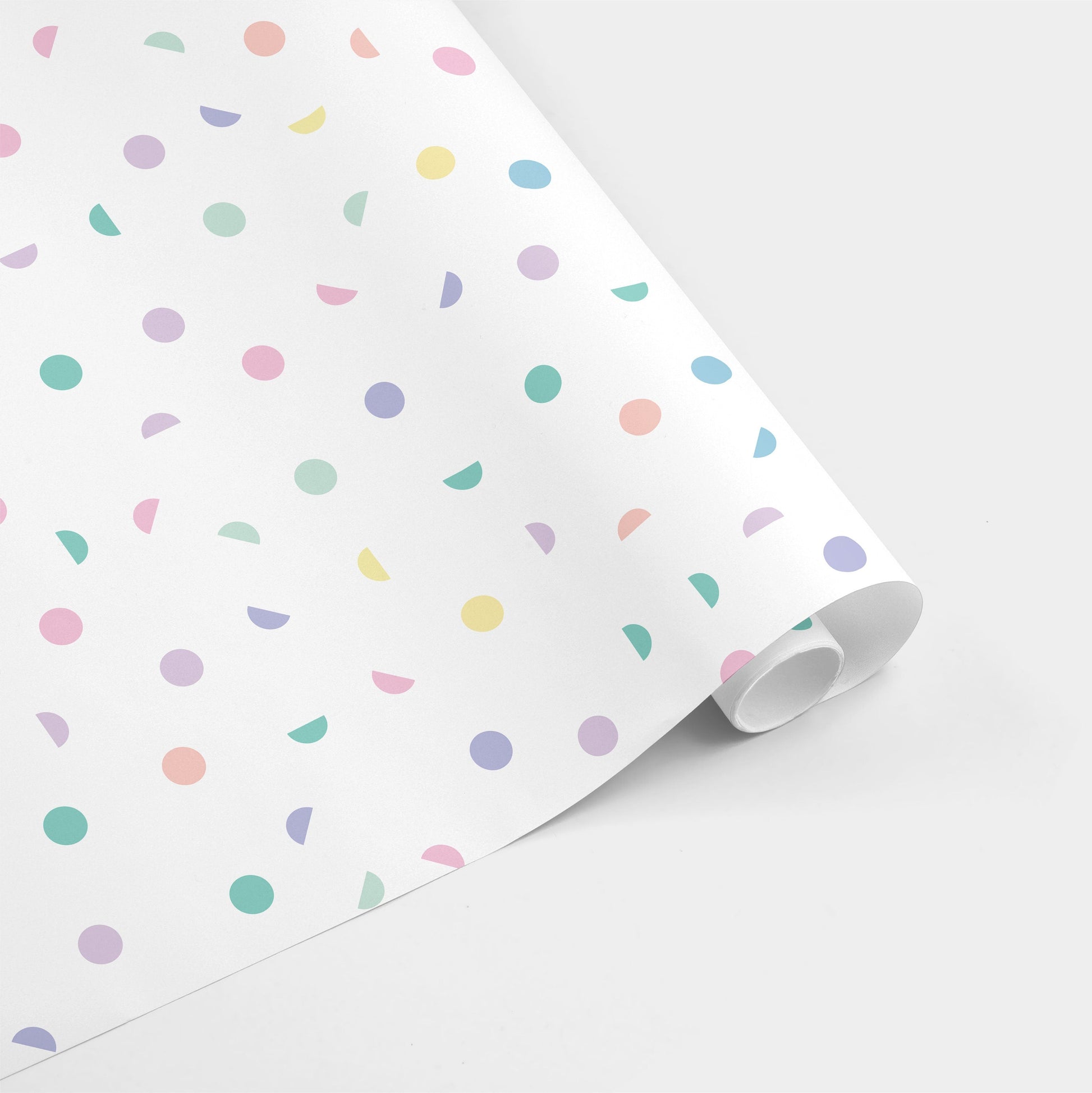 Confetti Half Circle Geo Gift Wrap-Gift Wrapping-The Design Craft