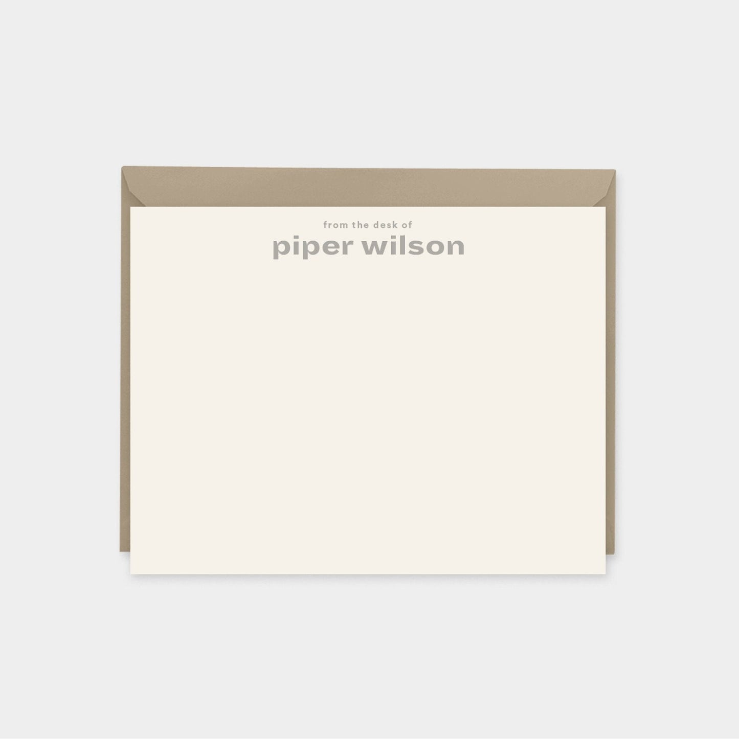 Contemporary Personalized Note Cards-Greeting & Note Cards-The Design Craft