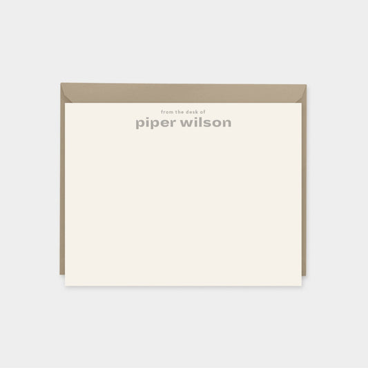 Contemporary Personalized Note Cards-Greeting & Note Cards-The Design Craft