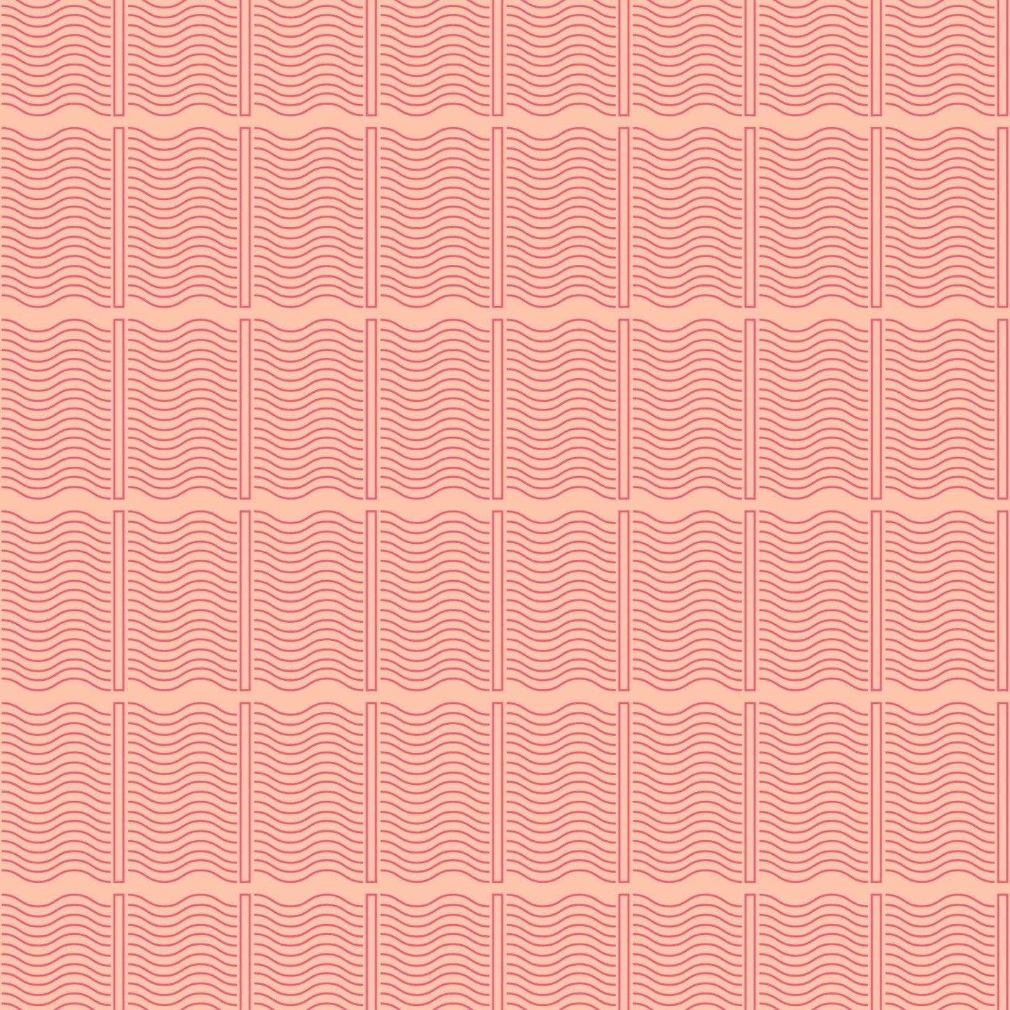 Coral Fine Line Gift Wrap-Gift Wrapping-The Design Craft