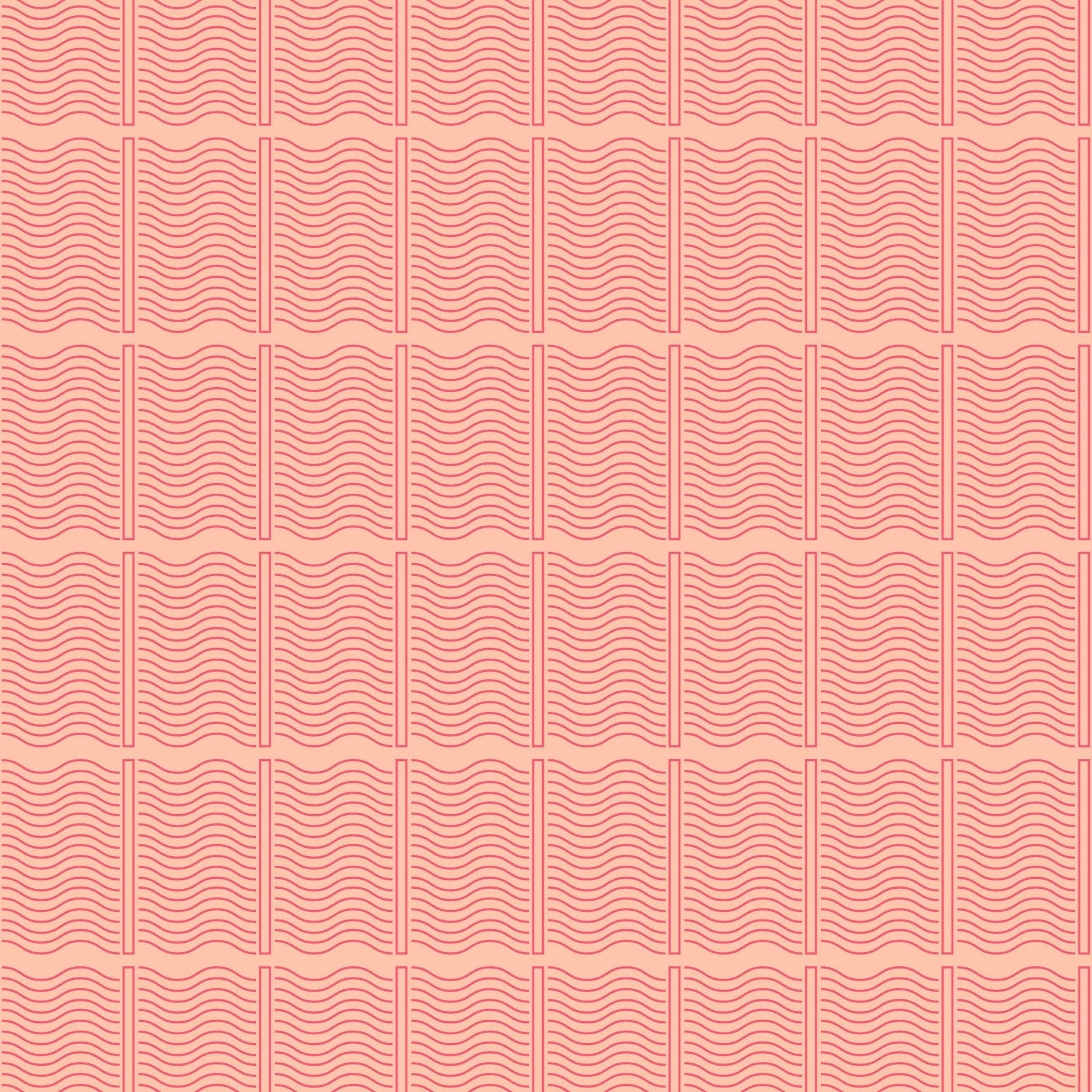 Coral Fine Line Gift Wrap-Gift Wrapping-The Design Craft