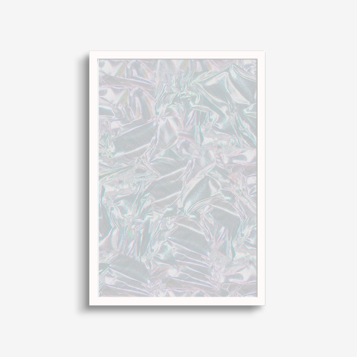 Crinkled White Foil Fine Art Print-Art Prints-The Design Craft