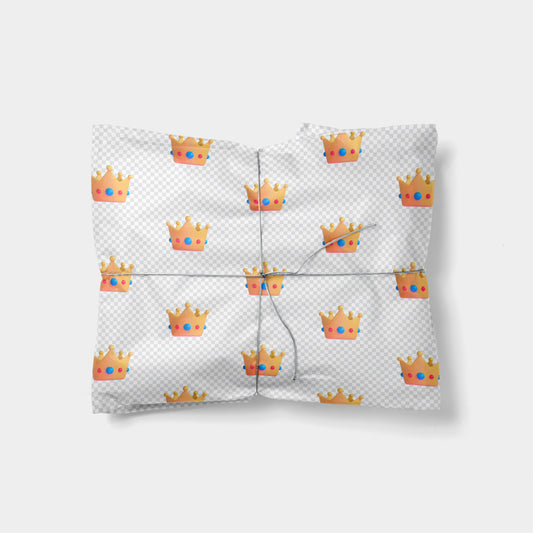 Crown Emoji Gift Wrap-Gift Wrapping-The Design Craft