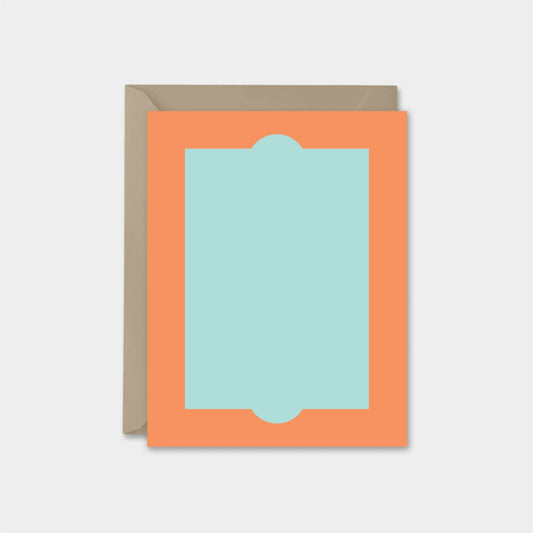 Custom Neo Shape Art Card XXXIII, Flat-Greeting & Note Cards-The Design Craft