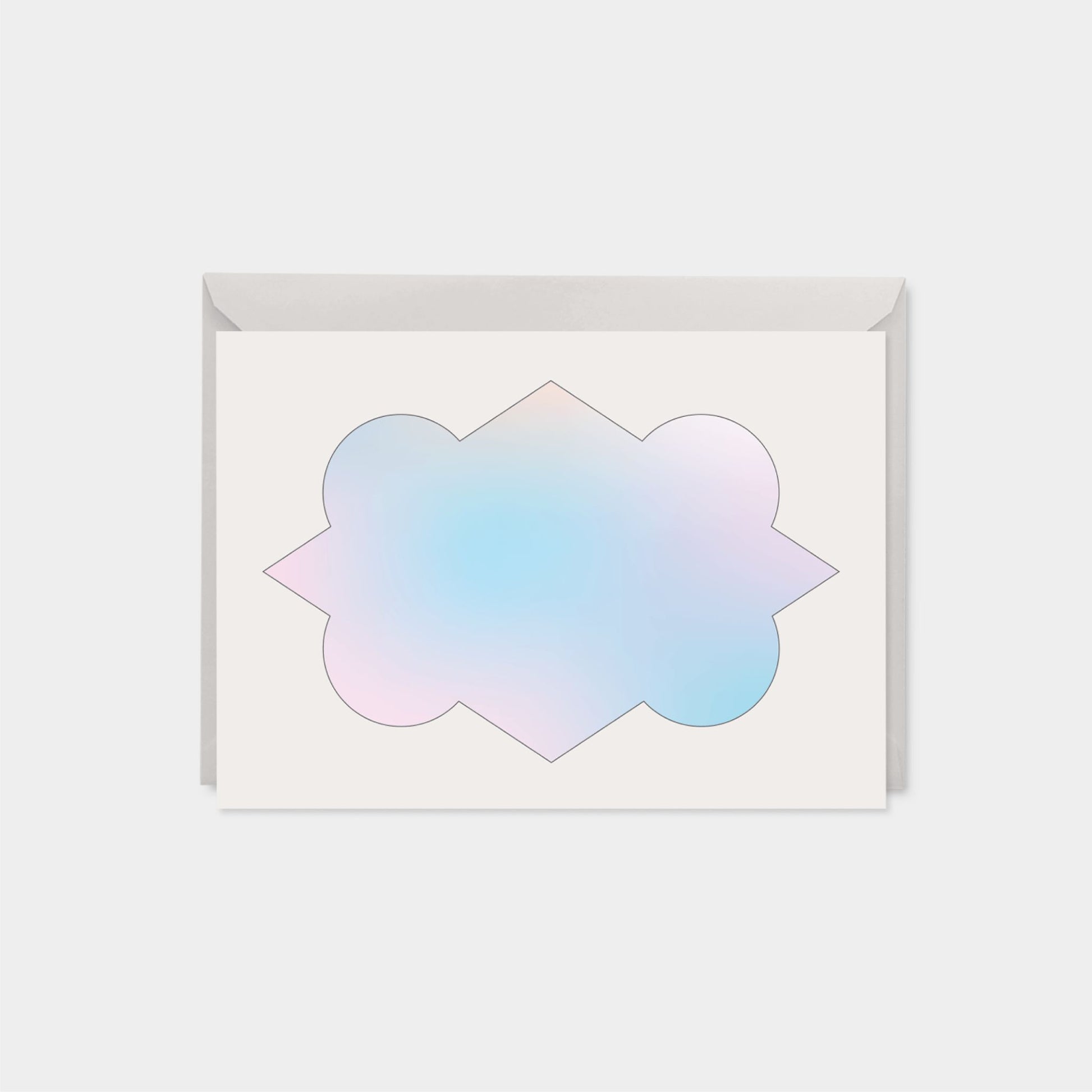 Custom Quatrefoil Gradient Ombre Card,-Greeting & Note Cards-The Design Craft