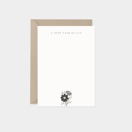 Dahlia Botanical Note Cards-Greeting & Note Cards-The Design Craft