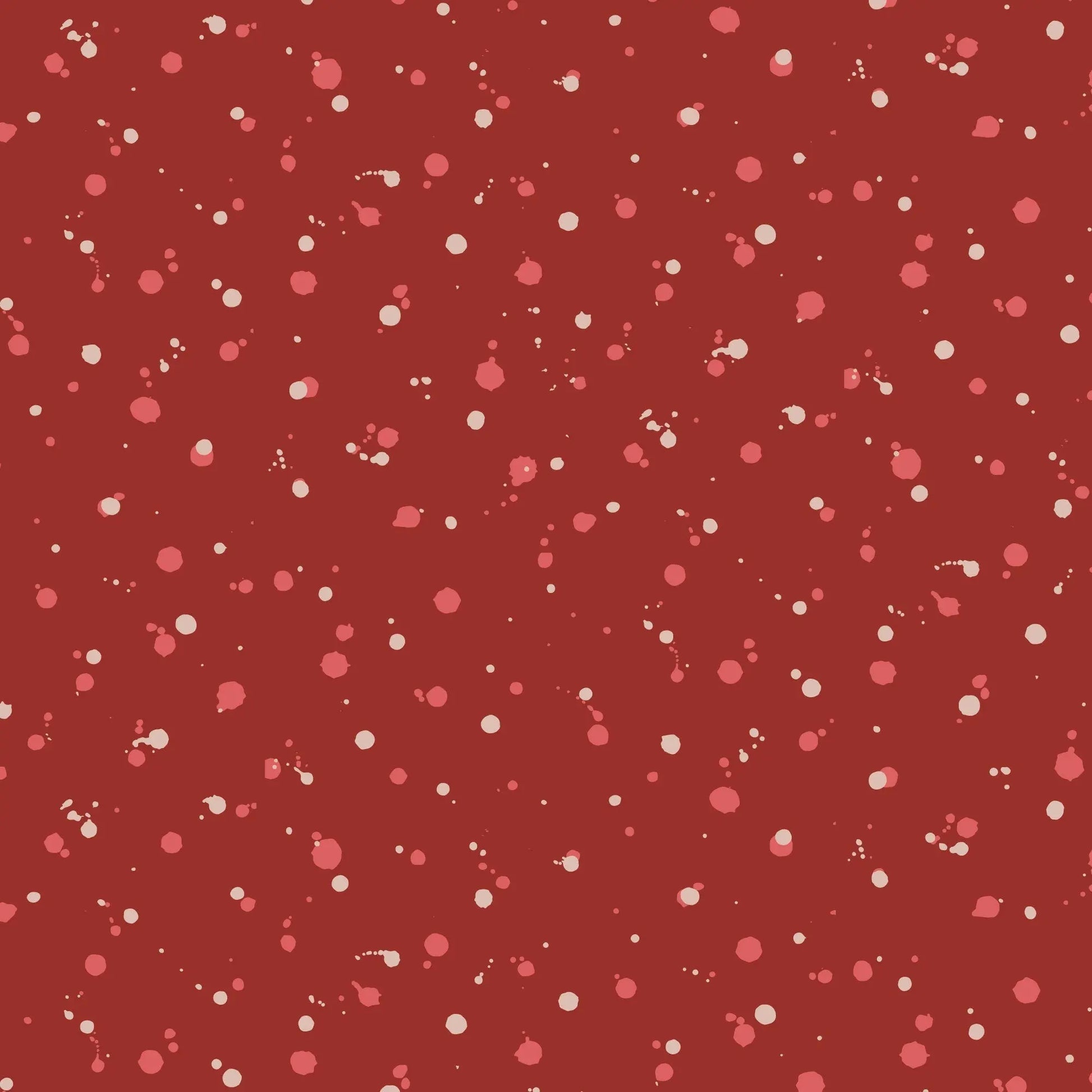 Deep Red Ink Splot Gift Wrap