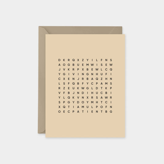 Descriptive Father's Day Word Search-Greeting & Note Cards-The Design Craft