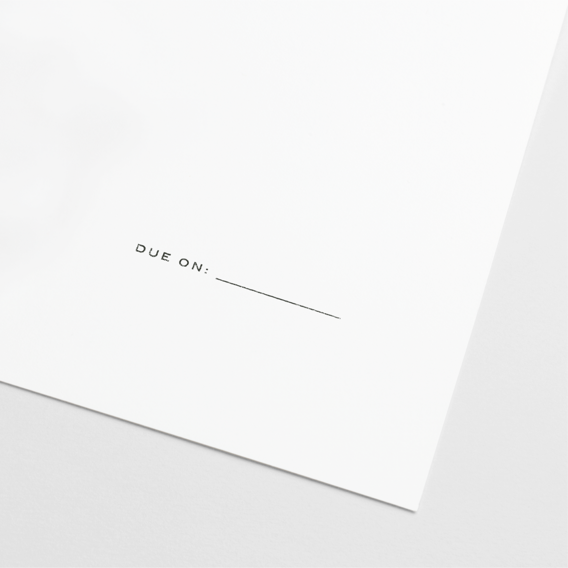 "Due On" Teacher Stamp