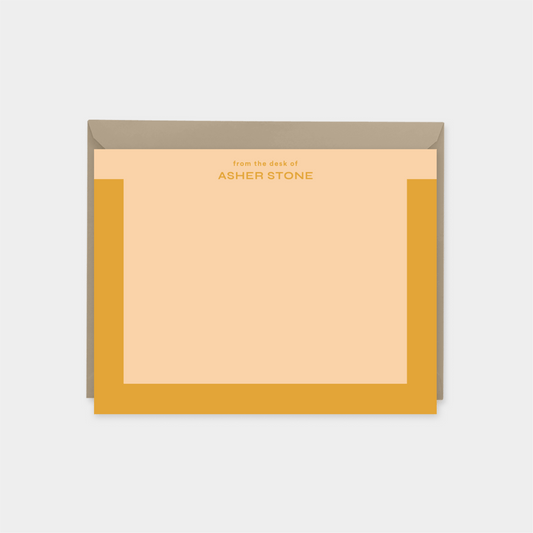 Eco-Friendly Color Block Bracket Note-Greeting & Note Cards-The Design Craft