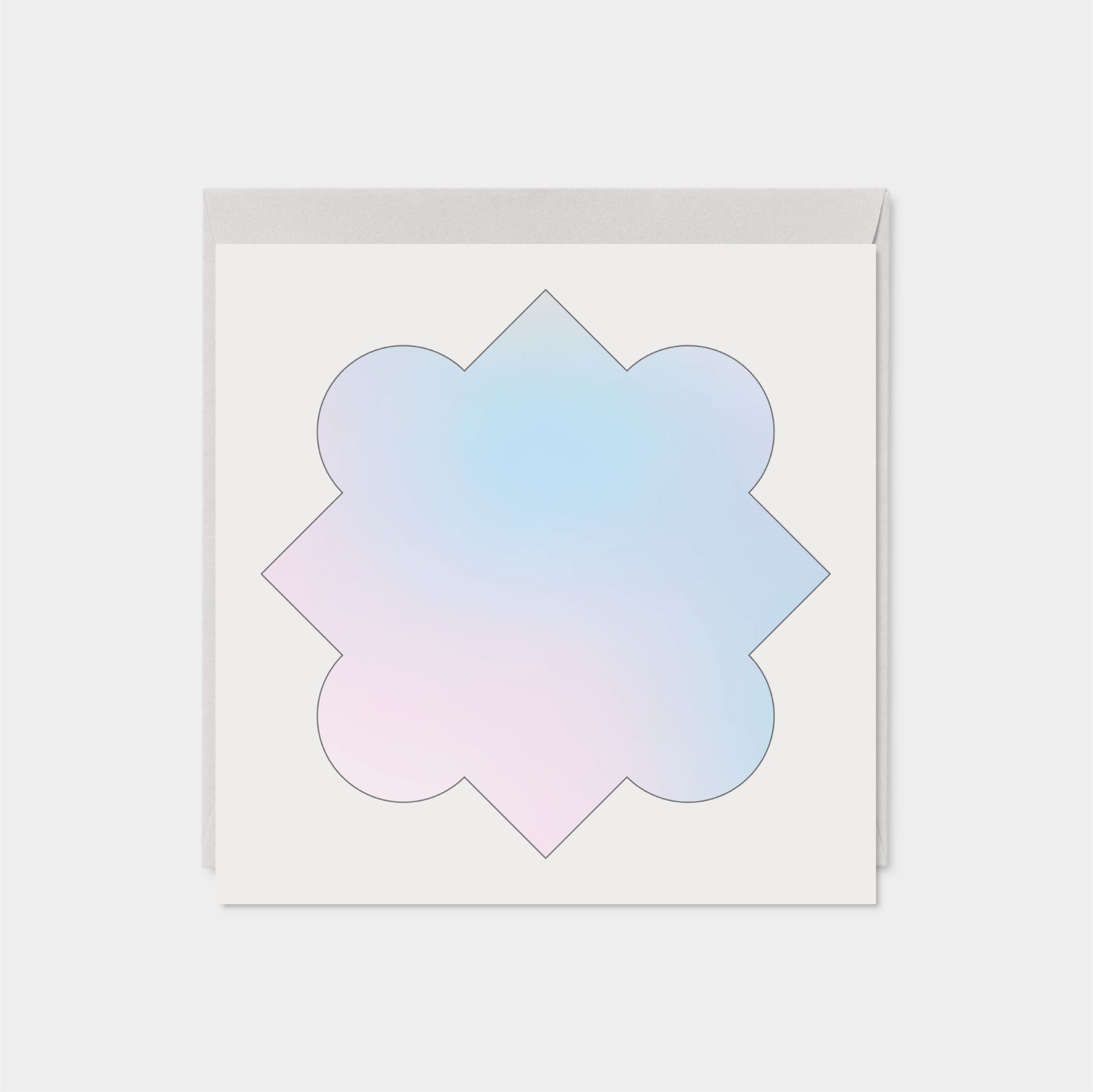 Eco-Friendly Quatrefoil Gradient Ombre-Greeting & Note Cards-The Design Craft