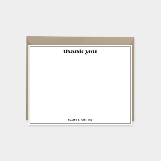 Elegant Minimal Notecard Set, Thin-Greeting & Note Cards-The Design Craft