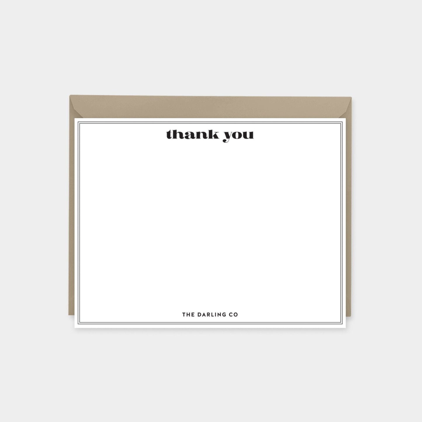 Elegant Minimal Notecard Set, Wedding-Greeting & Note Cards-The Design Craft