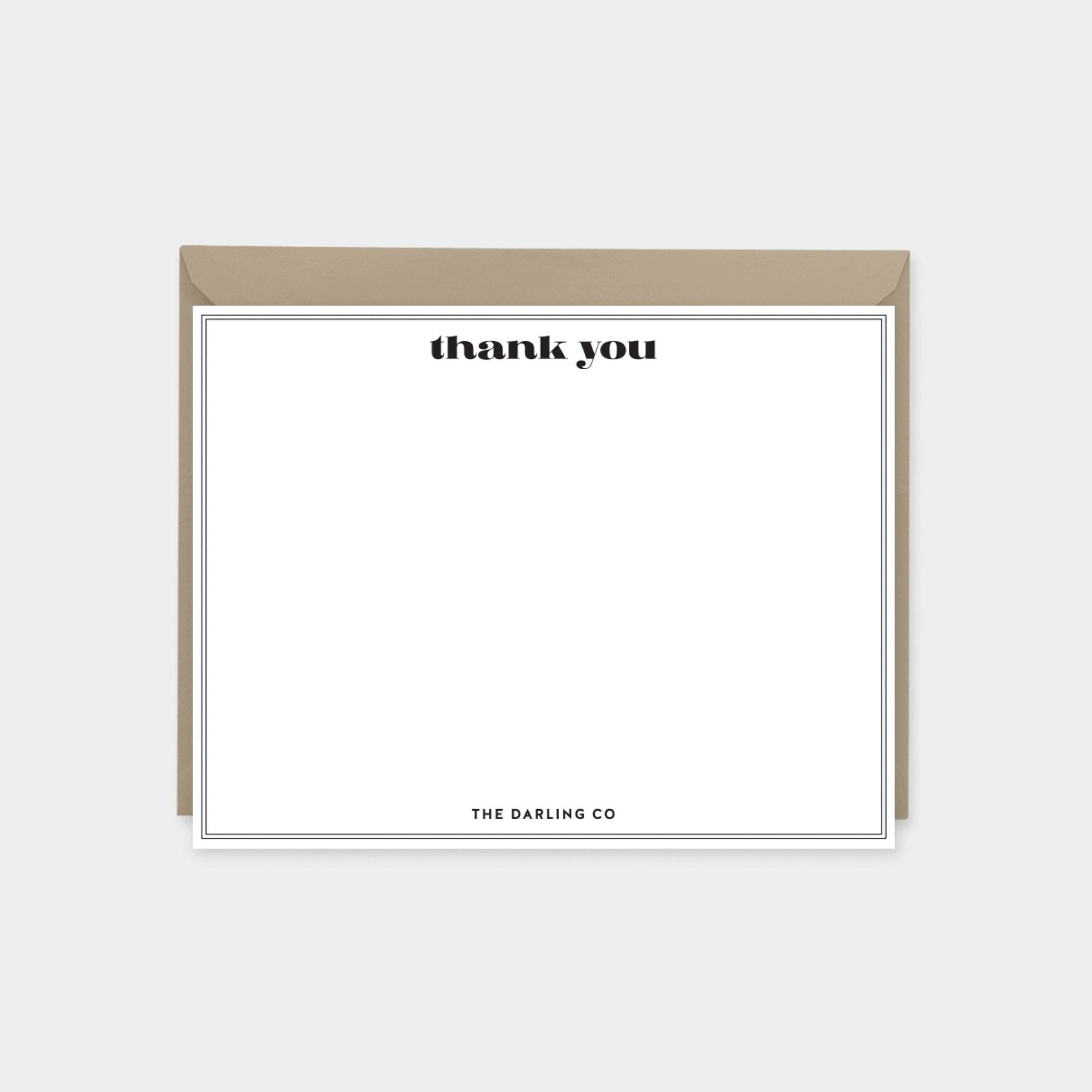 Elegant Minimal Notecard Set, Wedding-Greeting & Note Cards-The Design Craft