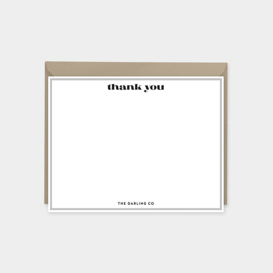 Elegant Minimal Notecard Set, Wedding-Greeting & Note Cards-The Design Craft