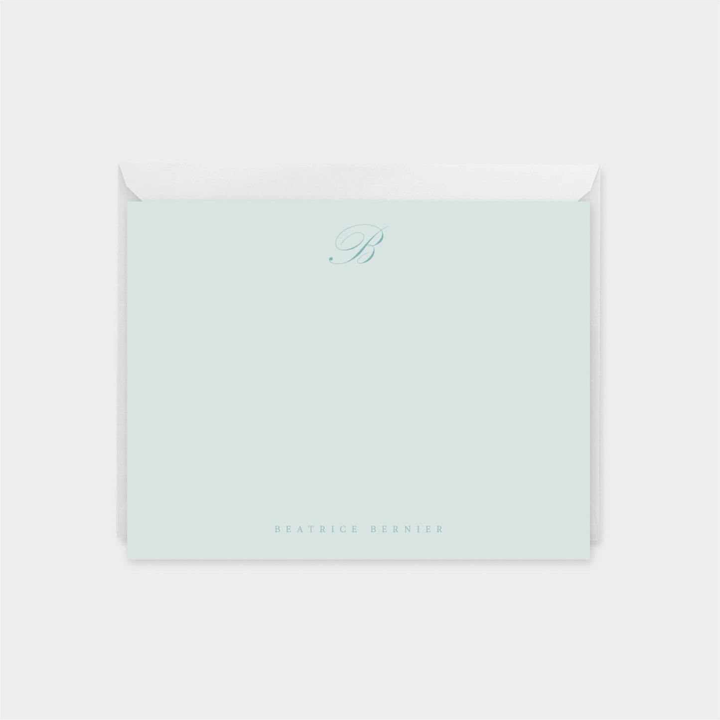 Elegant Script Monogram Note Card-Greeting & Note Cards-The Design Craft