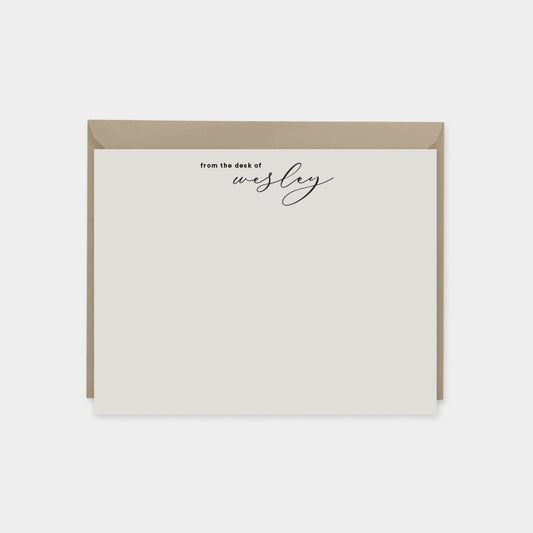 Elegant Script Personalized Note Cards,-Greeting & Note Cards-The Design Craft