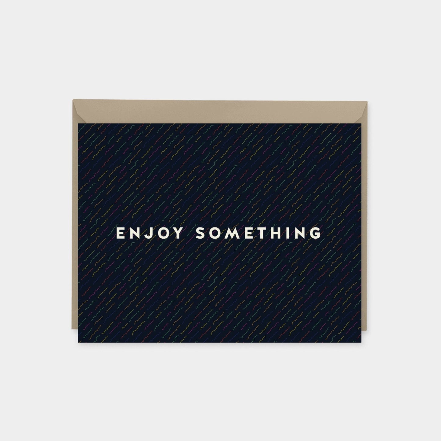 "Enjoy Something" Brushstroke Pattern-The Design Craft