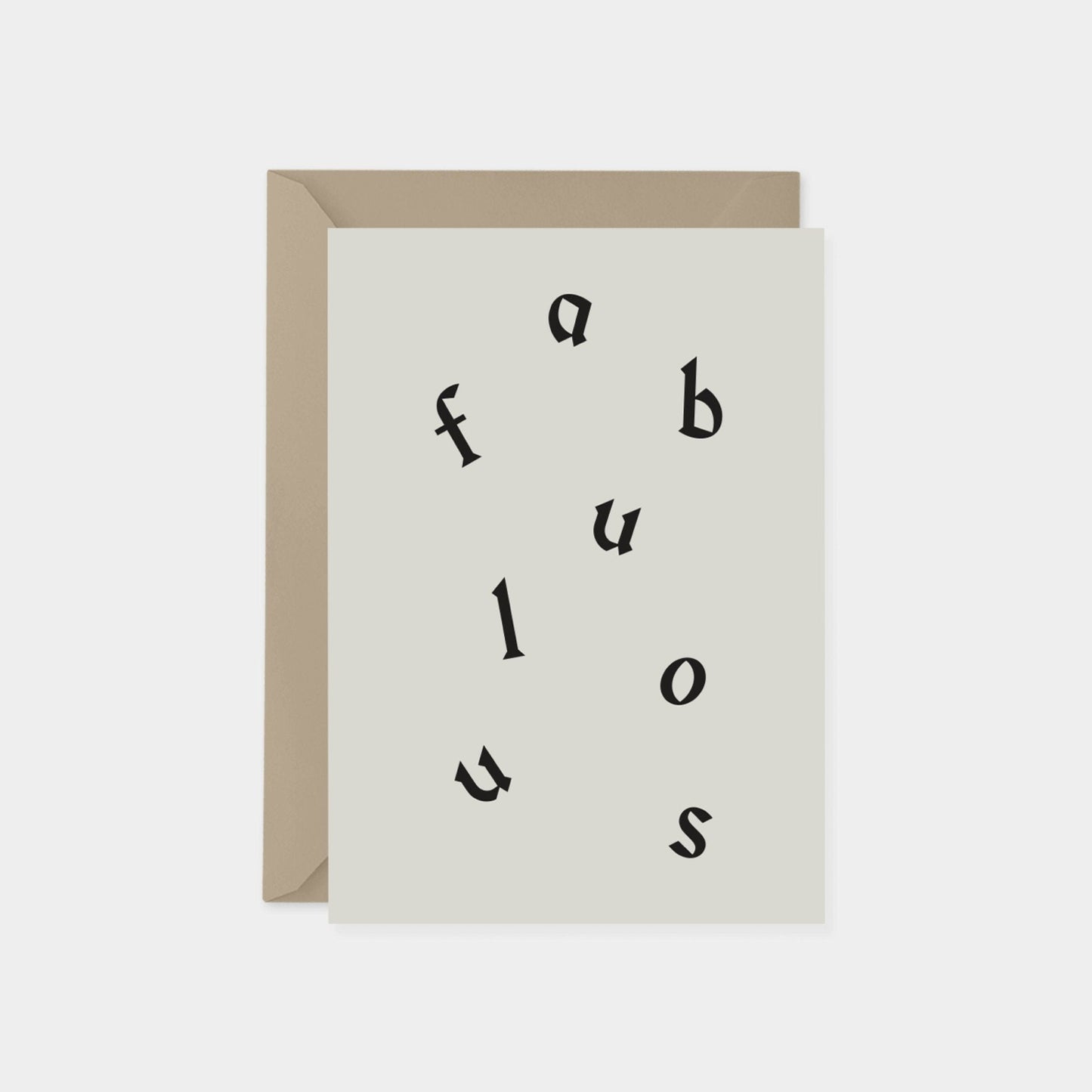 Fabulous Word Search Card, Typography-Greeting & Note Cards-The Design Craft