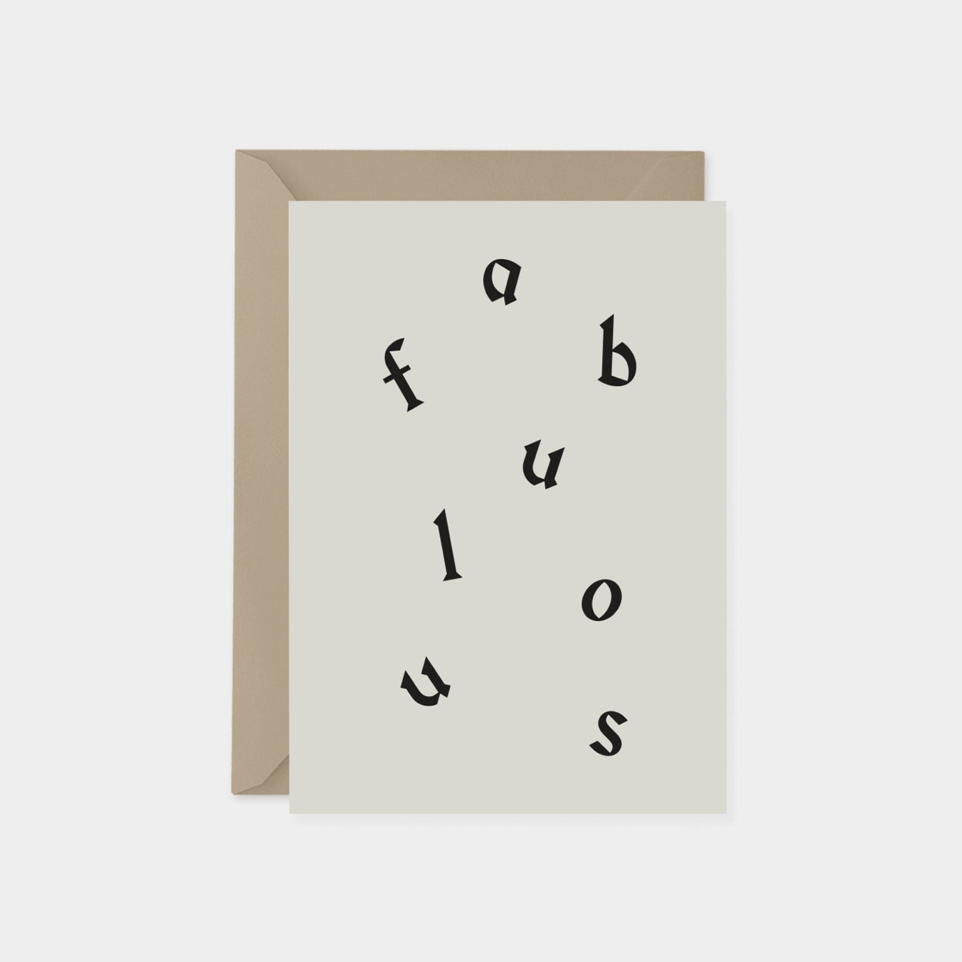 Fabulous Word Search Card, Typography-Greeting & Note Cards-The Design Craft