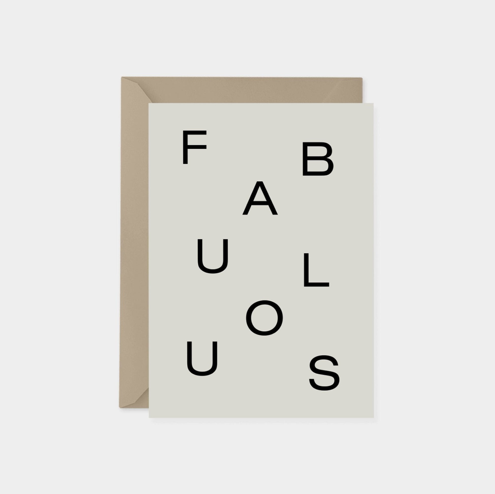 Fabulous Word Search Modern Card II,-Greeting & Note Cards-The Design Craft