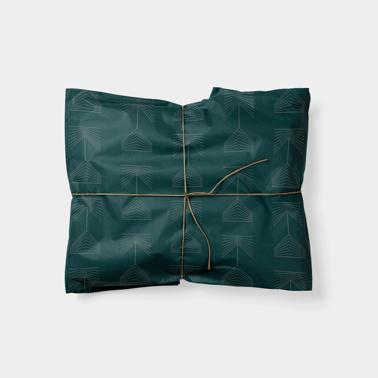Fine Line Green Totem Gift Wrap
