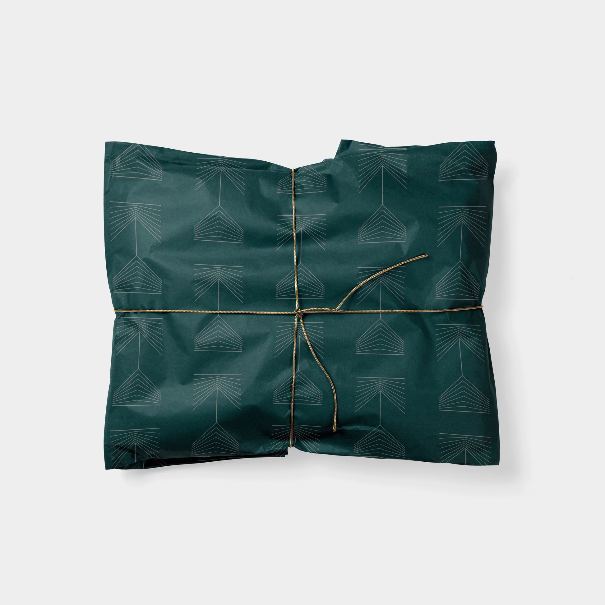 Fine Line Green Totem Gift Wrap