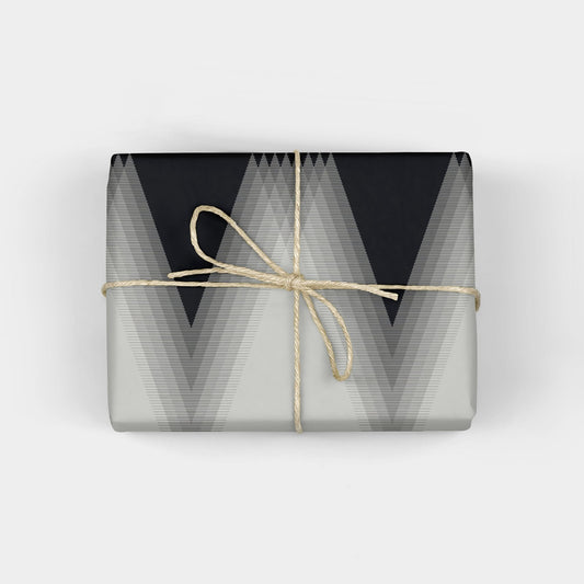 Fine Line Light Gray and Anthracite-Gift Wrapping-The Design Craft