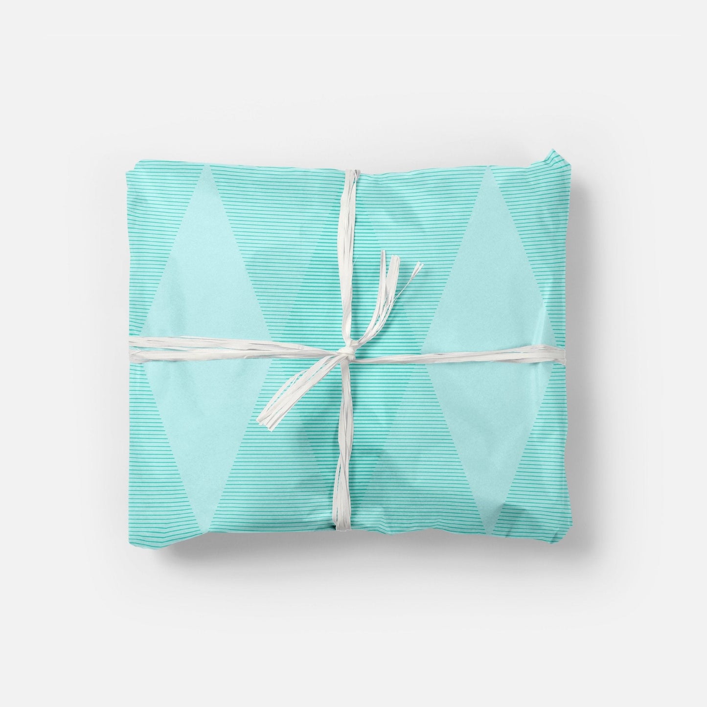 Fine Line Mint Wrapping Paper Sheets,-Gift Wrapping-The Design Craft