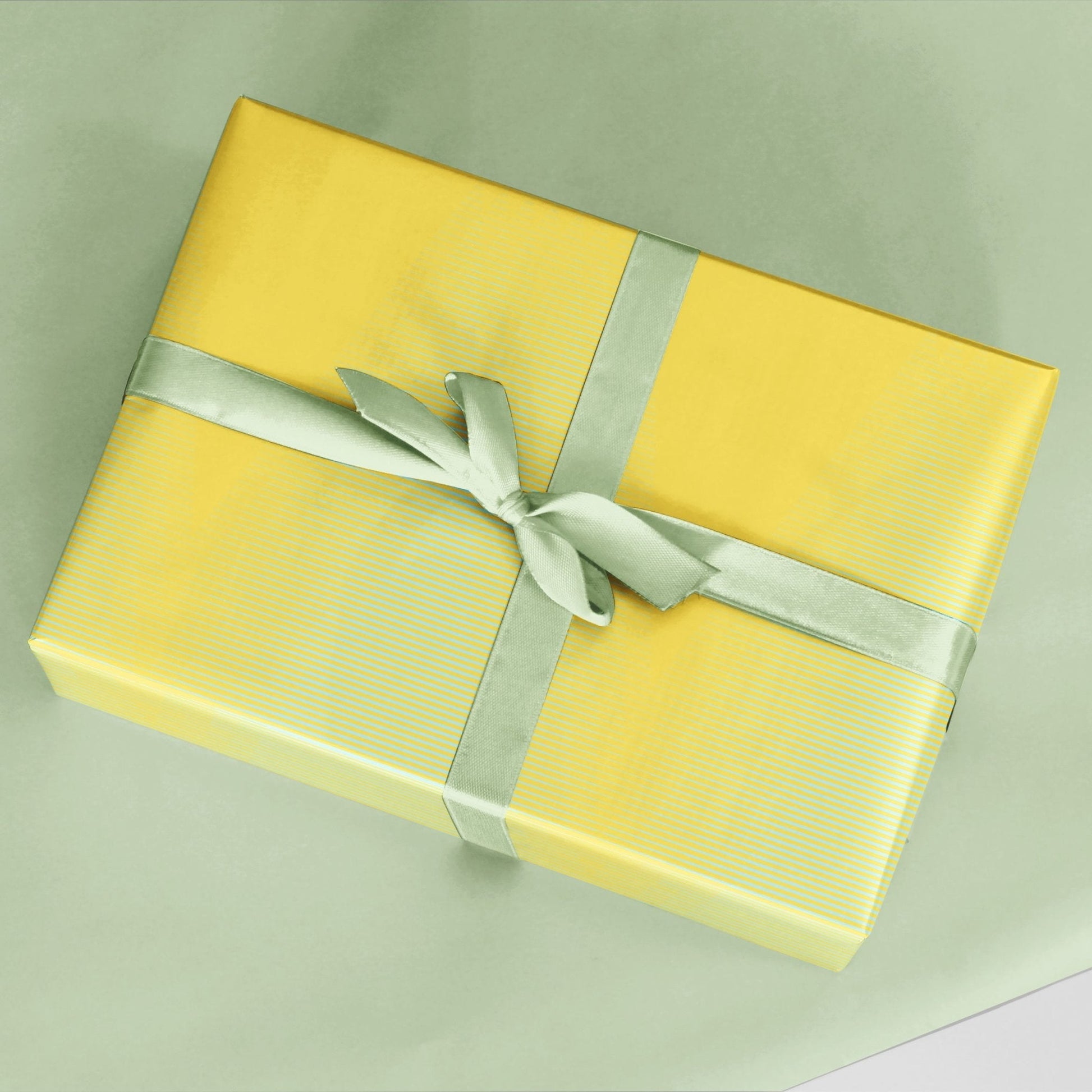 Fine Line Yellow Wrapping Paper Sheets,-Gift Wrapping-The Design Craft